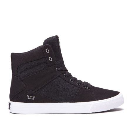 Supra Aluminum Svart Høye Sneakers Herre [NO-4-T651]